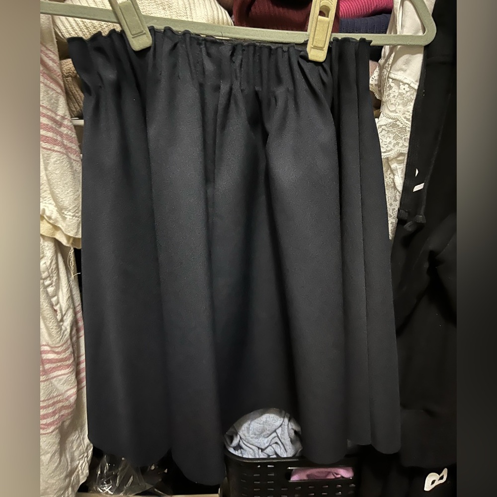 Zara pleated flounce skirt
